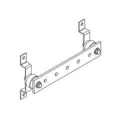 Harger 2 x 12 Inch Copper E-Pattern Ground Bar GBI14212E