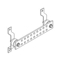 Harger 2 x 12 Inch Copper G-Pattern Ground Bar GBI14212G