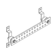 Harger 2 x 15 Inch Copper Ground Bar 24-Holes GBI14215TES