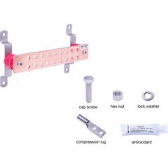 Harger 2 x 16 Inch Copper Ground Bar Kit 26-Holes GBI14216GKT