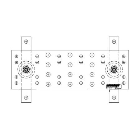 Harger 4 x 12 Inch Plexiglass Cover Ground Bar GBIP14412TMGB