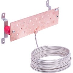 Harger 4 x 12 Inch Ground Bar with 25-Foot Tail GBIT14412T2-7
