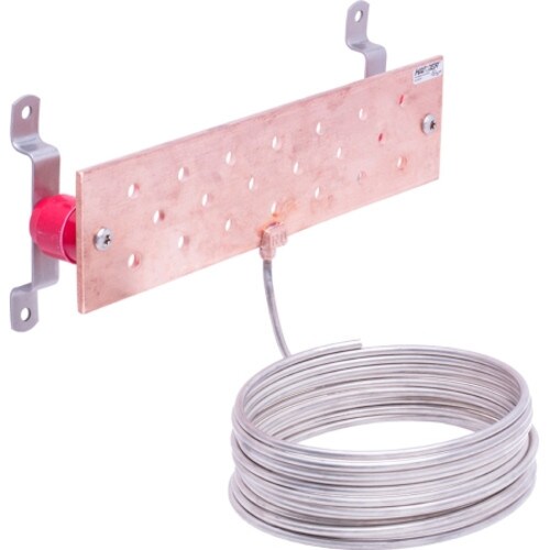 Harger 4 x 12 Inch Ground Bar with 25-Foot Tail GBIT14412T2-7