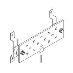 Harger 4 x 6 Inch Ground Bar with 25-Foot Welded Tail GBIT1446J2T