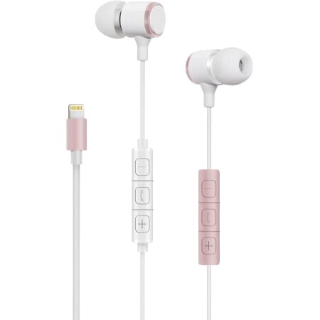 Gabba Goods Lightning Earbuds in Rose 