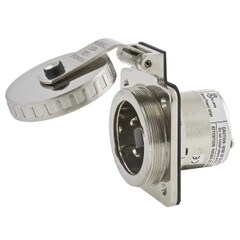 Hubbell Wiring Hubbell HBL503SS Inlet Round 50A 125V - HBL503SS