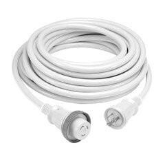 Hubbell Wiring Hubbell HBL61CM08WLED 30 Amp 50 Foot Cordset With LED White - HBL61CM08WLED