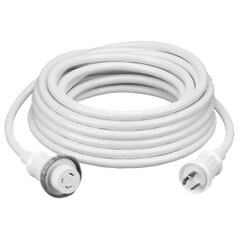 Hubbell Wiring Hubbell HBL61CM08W 30A 50 Foot White Shore Cord - HBL61CM08W