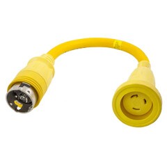 Hubbell Wiring Hubbell HBL61CM71 Adapter 30A Female To 50A 250V Male - HBL61CM71