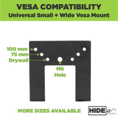 HIDEit Uni-SW VESA Adjustable Small Wide Computer Mount HIDEit Uni-SW VESA