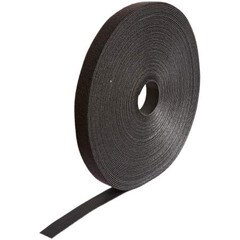 Panduit Black Nylon Hook and Loop Cable Tie 75-Feet HLS-75R0
