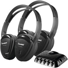 Power Acoustik 2 Set Single-Channel IR Wireless Transmitter Headphones HP-22IRT