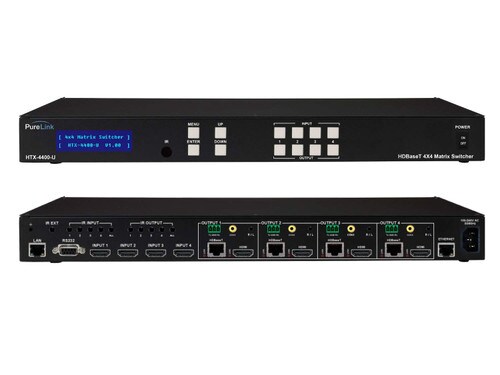 PureLink HDTools 4x4 HDMI HDBaseT HD Matrix with 2 Receiver Kit HTX-4400-U-KIT2
