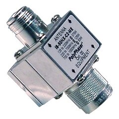 PolyPhaser Flange Arrestor N-Female and N-Male Connectors IS-50NX-C2-ME