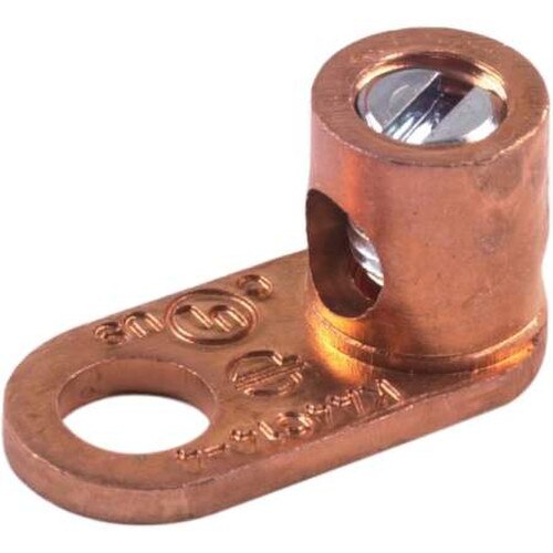 BURNDY Copper 144 Gauge Mechanical Lug w/ 1/4 Inch Hole (KA4C) Solid