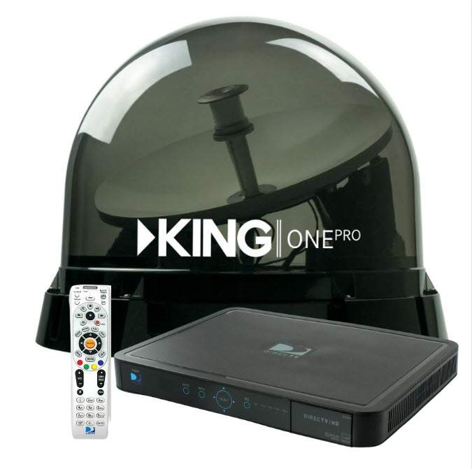 KING One Pro AllinOne Stationary Automatic Satellite Antenna w