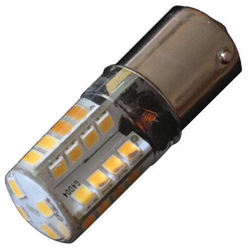 LUNASEA LIGHTING Lunasea BA15S Silicone Encapsulated LED Light Bulb - 10-30VDC - 190 Lumen - Warm White - LLB-22KW-21-00