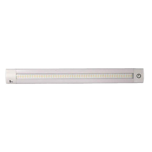 LUNASEA LIGHTING Lunasea Adjustable Linear LED Light wBuilt-In Dimmer - 12-Inch Length 12VDC Warm White w Switch - LLB-32KW-01-00