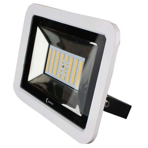 LUNASEA LIGHTING Lunasea 35W Slimline LED Floodlight 1224V Cool White 4800 Lumens 339 Cord - White Housing - LLB-36MN-81-00