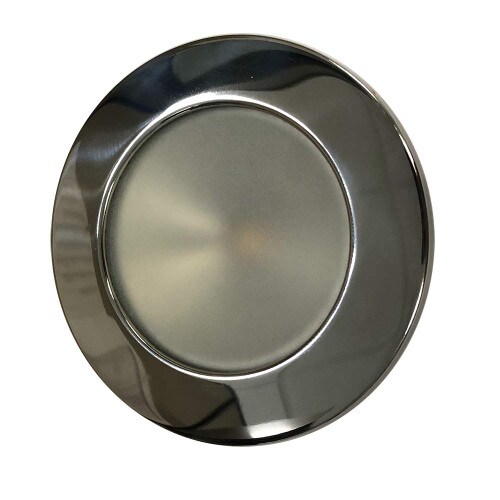 LUNASEA LIGHTING Lunasea Gen 3 IndoorOutdoor Recessed 35rdquo LED Light - 2700K 85 CRI Dimmable COB LED - Warm WhitePolished SS Bezel - LLB-46WW-3A-SS