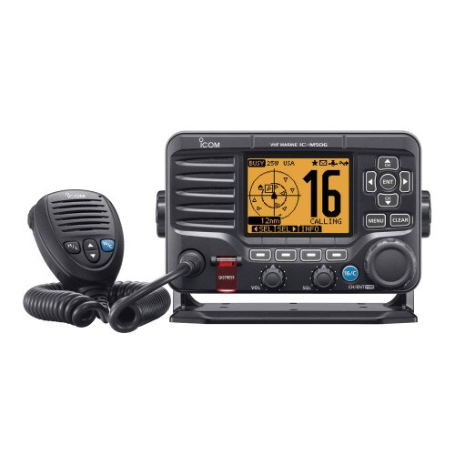 Icom VHF Fixed Mount Front Mic AIS NMEA 0183-2000 Black M50621