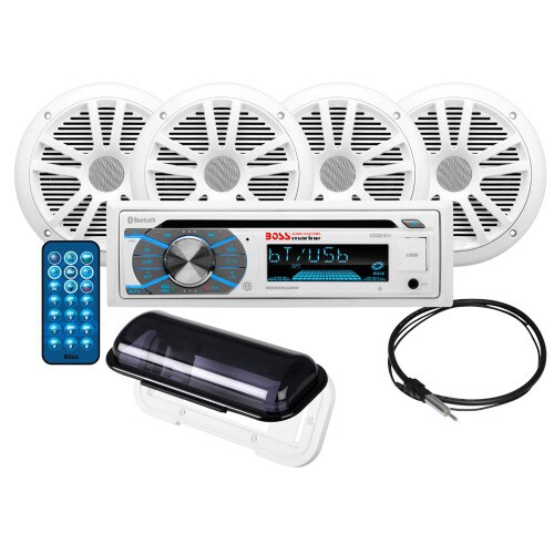 BOSS AUDIO Boss Audio MCK508WB64S Marine Stereo 2 Pairs of 65quot Speaker Kit - White - MCK508WB64S