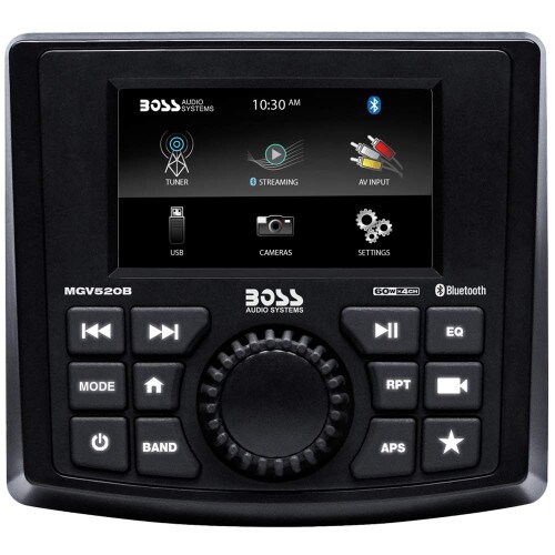 BOSS AUDIO Boss Audio MGV520B Marine Stereo wAMFMBTUSBRear Camera - MGV520B