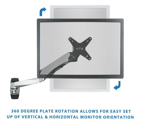 Mount-It Fully Adjustable Monitor Wall Mount with Spring Arm MI-35114
