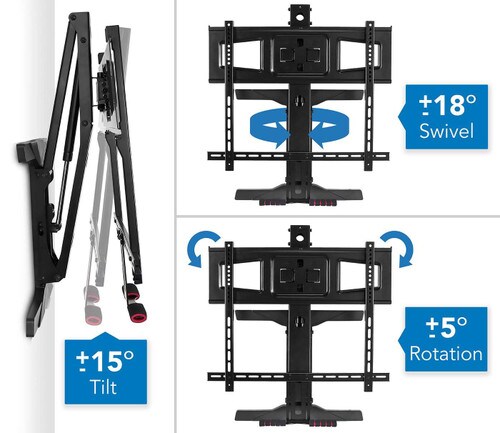 Mount-It Pull Down Full Motion TV Wall Mount MI-361