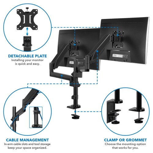 Mount-It Dual Monitor Desk Mount MI-4762