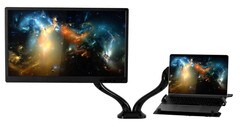Mount-It Laptop Desk Stand and Monitor Mount Full Motion Adjustable MI-6352LTMN