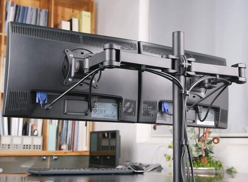 Mount-It Adjustable Dual Monitor Desk Mount MI-752
