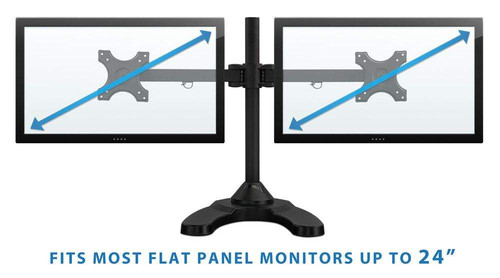 Mount-It Articulating Height Adjustable Dual Monitor Desk Stand (MI-781)