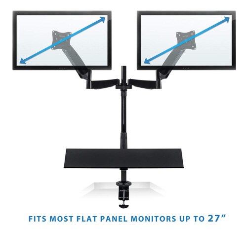 Mount-It Dual Monitor Sit-Stand Desk Mount MI-7922