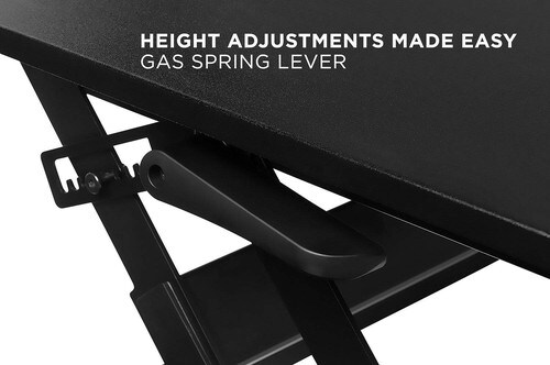 Mount-It Sit Stand Desk Converter with Dual Monitor Mount MI-7934