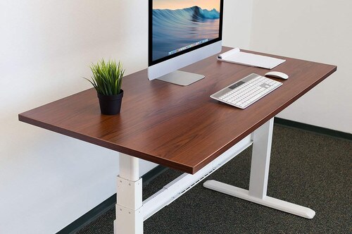 Mount-It Easy to Clean Table-Top for Sit-Stand Desk Frames Brown MI-7937