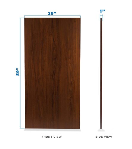 Mount-It Easy to Clean Table-Top for Sit-Stand Desk Frames Brown MI-7937
