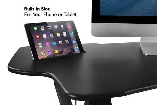 Mount-It Adjustable Sit-Stand Desk Converter Extra Wide MI-7961
