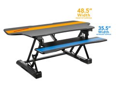 Mount-It Electric Standing Desk Converter with Large Platform MI-7962