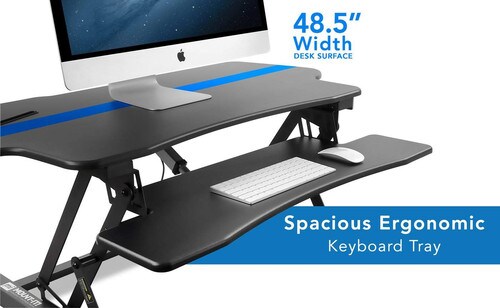 Mount-It Electric Standing Desk Converter with Large Platform MI-7962