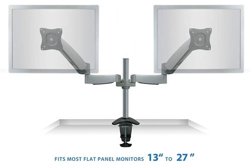 Mount-It Height Adjustable Full Motion Dual Monitor Desk Mount MI-7C24