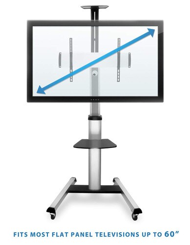 Mount-It Mobile TV Cart for TVs 32-70in VESA Compatible MI-875