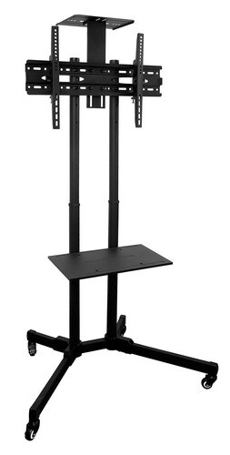 Mount-It Adjustable Mobile TV Cart and Shelf for 37-70in TVs MI-876