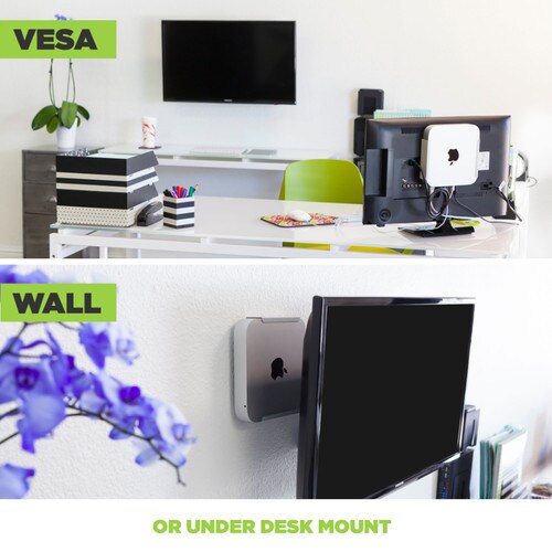 HIDEit MiniU Silver Apple Mac Mini Wall Mount HIDEit MiniU