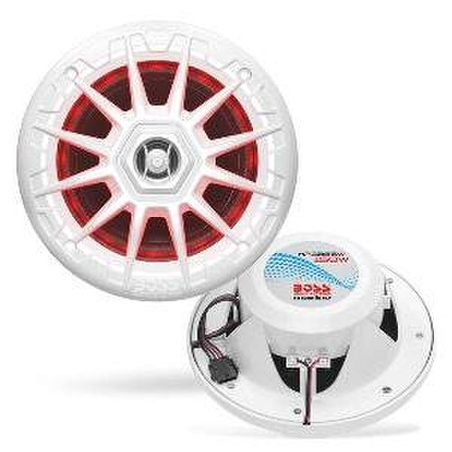 BOSS AUDIO Boss Audio MRGB55B 525quot Marine Speakers wRGB Lighting - White - MRGB55W