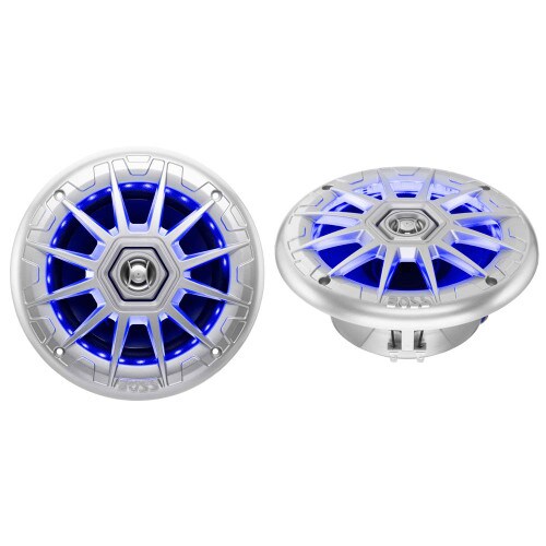 Boss 2-Way Coaxial Marine Speaker Pair RGB LED Lights 65in MRGB65S