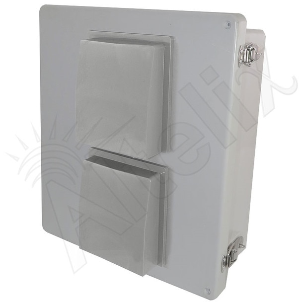 Altelix 14x12x6 Fiberglass Weatherproof Vented NEMA Enclosure with 12 VDC Cooling Fan Digital Temperature Controller