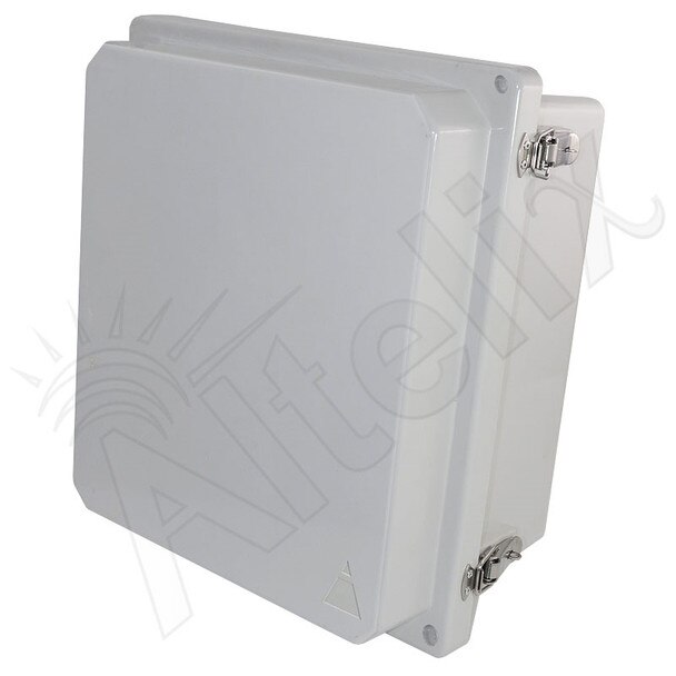 Altelix 14x12x8 NEMA 4X Fiberglass Weatherproof RF Transparent Wireless Enclosure with Non-Metallic Equipment Mounting Plate