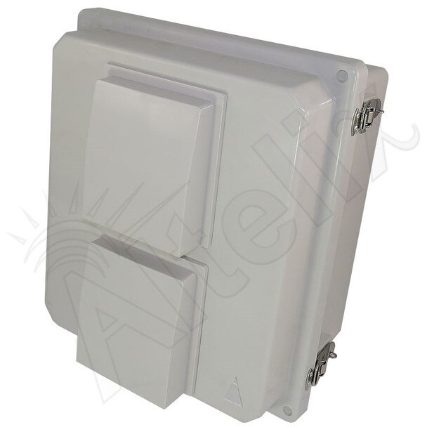 Altelix 14x12x8 Vented Fiberglass Outdoor RF Transparent Wireless NEMA Enclosure with Non-Metallic Equipment Mounting Plate