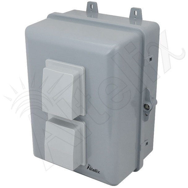 Altelix 12x9x7 Vented PCABS Indoor Outdoor RF Transparent WiFi Access Point Enclosure with PVC Non-Metallic Equipment Mounting Plate